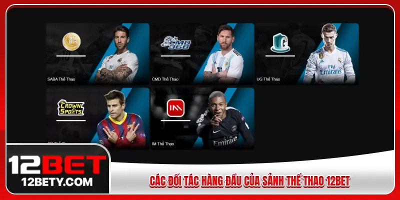 Các đối tác hàng đầu của sảnh thể thao 12BET
