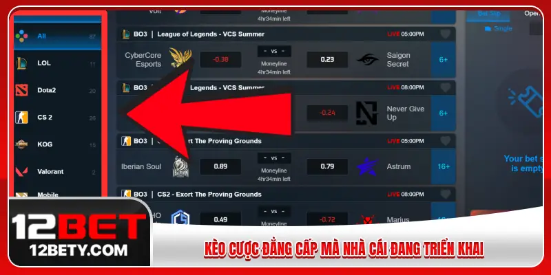 Kèo cược đẳng cấp mà nhà cái đang triển khai