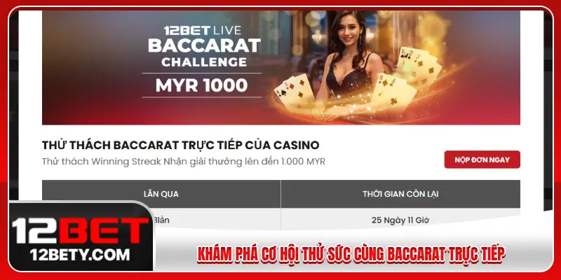 Khám phá cơ hội thử sức cùng baccarat trực tiếp